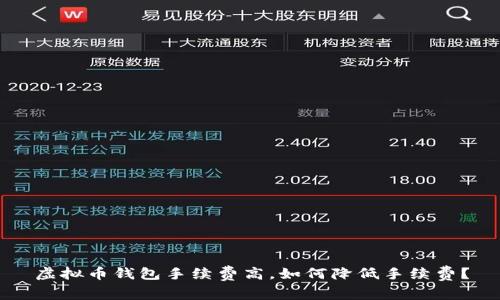 虚拟币钱包手续费高，如何降低手续费？