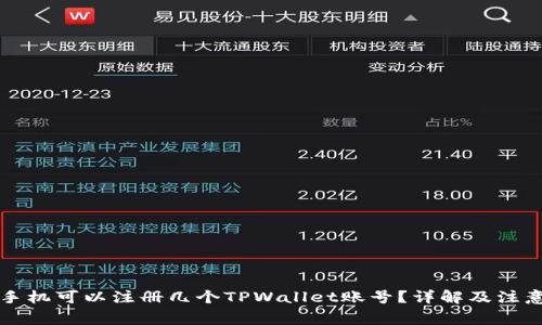一个手机可以注册几个TPWallet账号？详解及注意事项